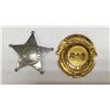 Image 1 : 2 Badges Early Constable Starbadge & Lieutenant