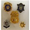Image 1 : 5 Great Police Hat Badges