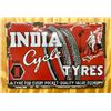 Image 1 : Porcelain Sign Advertising India Cycle Tyres