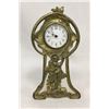 Image 1 : Figural Clock Signed Warner On Back Of Case