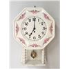 Image 1 : Porcelain Spring Driven Wall Clock