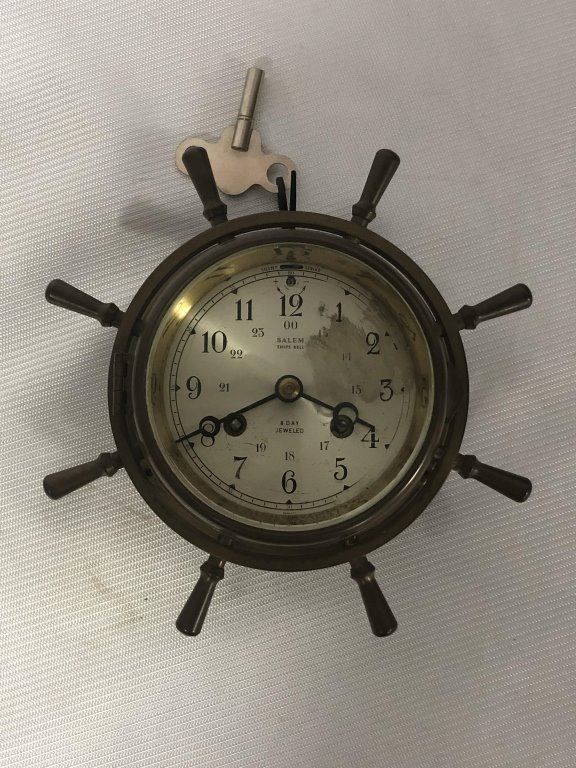 Salem Ships Bell Clock