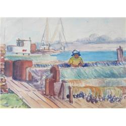Mildred Valley Thornton Mending the Nets