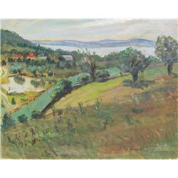 Tutzi Haspell-Seguin  Farm and River Landscape