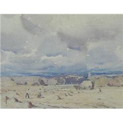 Alfred Crocker Leighton  Haying, Weald of Kent