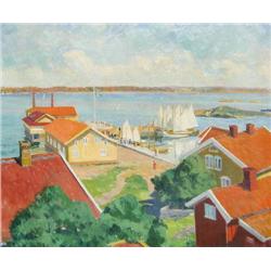 Olle Skogman   Sailboats at the Marina
