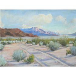 James Arthur Merriam  Desert and Mountain Landsca