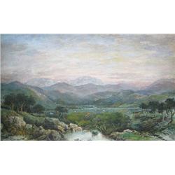 Charles Nicholls Woolnoth  Cattle Grazing in Moun