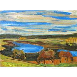 Sonia Cornwall - Autumn Horses, 1976