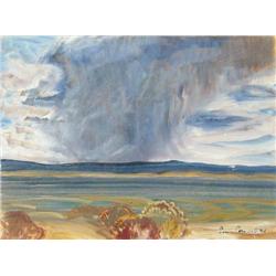 Sonia Cornwall - Storm over the Lake, 1984