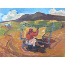 Sonia Cornwall - Scraping a Hide, 2002