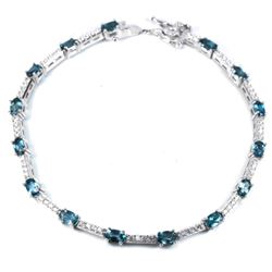 Natural LONDON BLUE TOPAZ Bracelet