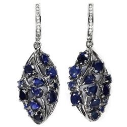 Natural Intense BLUE SAPPHIRE Earrings