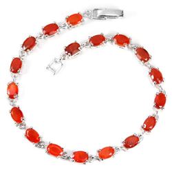 NATURAL AA ORANGE FIRE OPAL OVAL Bracelet