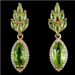 NATURAL AAA GREEN PERIDOT Earrings