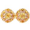 Image 1 : NATURAL AAA ORANGISH YELLOW CITRINE Earrings