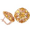 Image 2 : NATURAL AAA ORANGISH YELLOW CITRINE Earrings