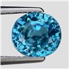 Image 1 : Natural Top Electric Blue Zircon 3.12 Ct{Flawless-VVS1}
