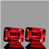 Image 1 : Natural Raspberry Pink Red Rhodolite Garnet Pair