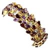 Image 1 : Natural Amethyst Citrine Garnet Peridot 447 Ct Bracelet