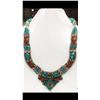 Image 1 : Tibet Hand Made Turquoise, Coral Necklace