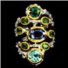 Image 2 : Natural Stunning Rich Blue Tanzanite, Zircon & Diopside