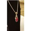 Image 3 : OUTSTANDING 9 CT RUBY PENDANT.