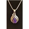 Image 2 : GORGEOUS 7.75 CT ARIZONA LAVENDER TURQUOISE PENDANT .