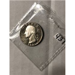 1981 S PROOF Washington Quarter