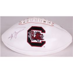 Steve Spurrier Signed South Carolina Gamecocks Logo Football (Radtke COA)