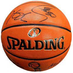 Stephen Curry  Kevin Durant Signed LE 2016 NBA Finals Basketball (Panini COA  Steiner COA)