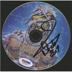 Nicko McBrain Signed Iron Maiden "Powerslave" CD Disc (PSA Hologram)