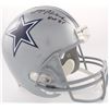 Image 1 : Roger Staubach Signed Cowboys Full-Size Helmet Inscribed "HOF '85" (JSA COA)