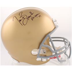 Tim Brown Signed Notre Dame Fighting Irish Full-Size Helmet Inscribed "Heisman '87" (JSA COA  Brown 