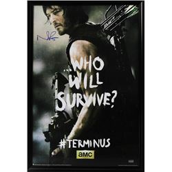 Norman Reedus Signed "The Walking Dead: Who Will Survive?" 29x42 Custom Framed Poster Display (Radtk