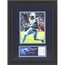 Derrick Henry Signed Titans 16x21 Custom Framed Ticket Display Inscribed "Ticket To My First TD" (Ra