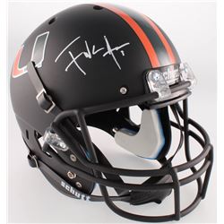 Frank Gore Signed Miami Hurricanes Full-Size Custom Matte Helmet (Radtke COA)