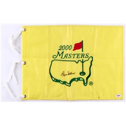 Byron Nelson Signed 2000 Masters Tournament Pin Flag (PSA COA)
