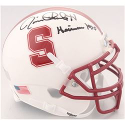 Jim Plunkett Signed Stanford Cardinal Mini-Helmet Inscribed "Heisman 1970" (Radtke COA)