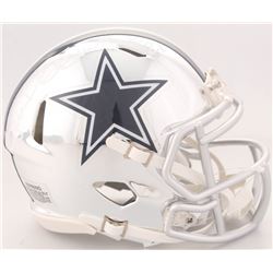 Ezekiel Elliott Signed Cowboys Chrome Speed Mini-Helmet (Beckett COA  Radtke COA)