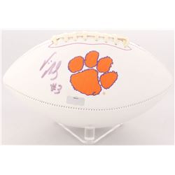 Vic Beasley Signed Clemson Tigers Logo Football (Radtke COA)