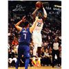 Image 1 : Deandre Ayton Signed Suns "Jump Shot" 16x20 Limited Edition Photo Inscribed "NBA Debut 10.17.18" (Ga