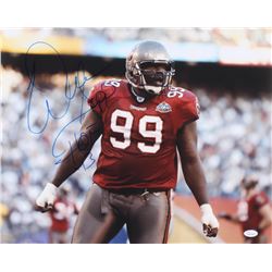 Warren Sapp Signed Tampa Bay Buccaneers 16x20 Photo Inscribed "HOF 13" (JSA COA)