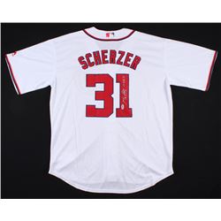 Max Scherzer Signed Washington Nationals Jersey Inscribed "CY '13 '16 '17" (PSA COA)