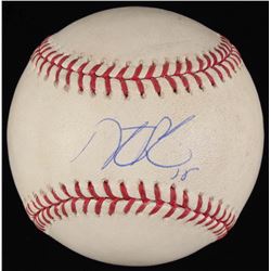 Dustin Pedroia Signed Game-Used OML Baseball (Steiner COA  MLB Hologram)