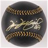 Image 1 : Tim Wakefield Signed OML Black Leather Baseball (MLB Hologram)