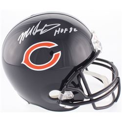 Mike Singletary Signed Bears Full-Size Helmet Inscribed "HOF 98" (Beckett COA)