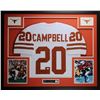 Image 1 : Earl Campbell Signed 35" x 43" Custom Framed Jersey Inscribed "HT 77" (JSA COA)