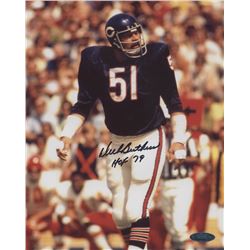 Dick Butkus Signed Chicago Bears 8x10 Photo Inscribed "HOF 79" (TriStar Hologram)
