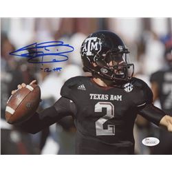 Johnny Manziel Signed Texas AM Aggies 8x10 Photo Inscribed "'12 HT" (JSA Hologram)